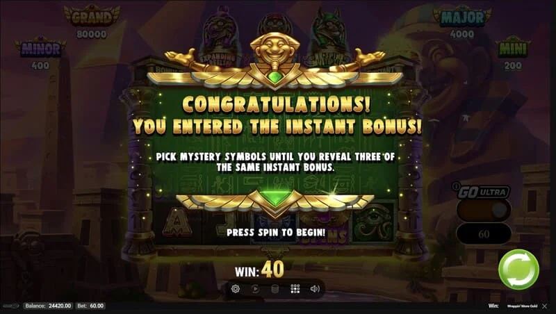 Wrappin' More Gold - Start der integrierten Runde